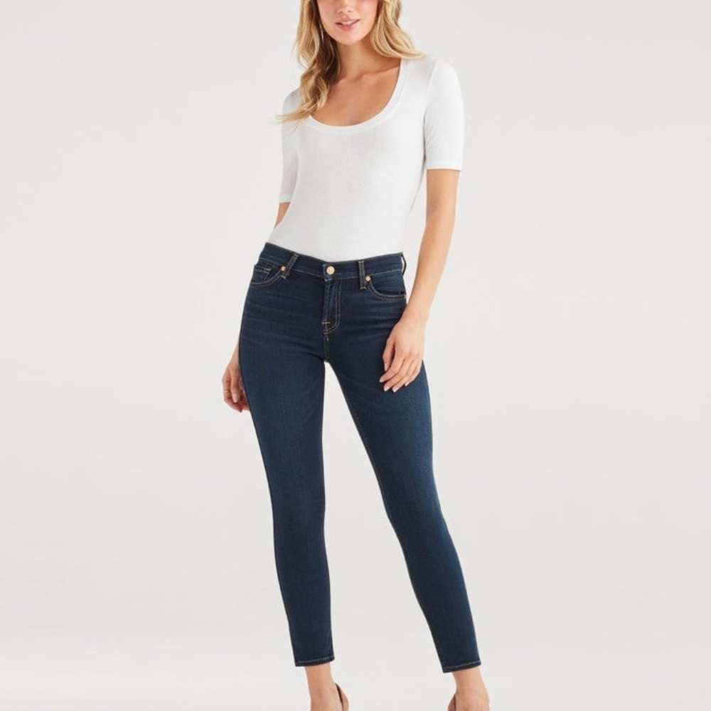🔥 7 for All Mankind Ankle Skinny in Dark Moon Bay